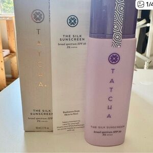 Tatcha The Silk Sunscreen SPF 50 (1.7 oz Full Size) | Mineral Sunscreen & Primer